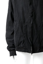 Load image into Gallery viewer, daub DYEING PADDED BOMBER JACKET / ELASTIC-COTTON (BLACK)