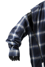 画像をギャラリービューアに読み込む, FACETASM CHECK ZIPPER SHIRT (BLUE)