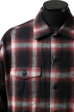 画像をギャラリービューアに読み込む, FACETASM CHECK ZIPPER SHIRT (RED)