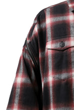 画像をギャラリービューアに読み込む, FACETASM CHECK ZIPPER SHIRT (RED)