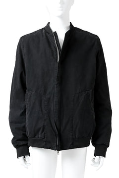 Load image into Gallery viewer, daub DYEING PADDED BOMBER JACKET / ELASTIC-COTTON (BLACK)