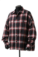 画像をギャラリービューアに読み込む, FACETASM CHECK ZIPPER SHIRT (RED)