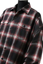 画像をギャラリービューアに読み込む, FACETASM CHECK ZIPPER SHIRT (RED)