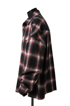 画像をギャラリービューアに読み込む, FACETASM CHECK ZIPPER SHIRT (RED)