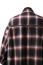 画像をギャラリービューアに読み込む, FACETASM CHECK ZIPPER SHIRT (RED)