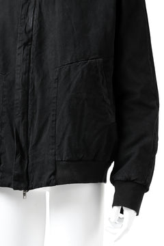 Load image into Gallery viewer, daub DYEING PADDED BOMBER JACKET / ELASTIC-COTTON (BLACK)