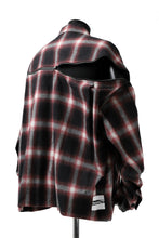 画像をギャラリービューアに読み込む, FACETASM CHECK ZIPPER SHIRT (RED)