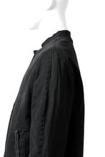 Load image into Gallery viewer, daub DYEING PADDED BOMBER JACKET / ELASTIC-COTTON (BLACK)