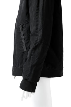 Load image into Gallery viewer, daub DYEING PADDED BOMBER JACKET / ELASTIC-COTTON (BLACK)