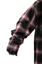 画像をギャラリービューアに読み込む, FACETASM CHECK ZIPPER SHIRT (RED)