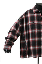 画像をギャラリービューアに読み込む, FACETASM CHECK ZIPPER SHIRT (RED)