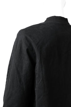 Load image into Gallery viewer, daub DYEING PADDED BOMBER JACKET / ELASTIC-COTTON (BLACK)