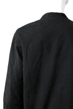 Load image into Gallery viewer, daub DYEING PADDED BOMBER JACKET / ELASTIC-COTTON (BLACK)