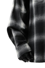 画像をギャラリービューアに読み込む, FACETASM CHECK ZIPPER SHIRT (BLACK)
