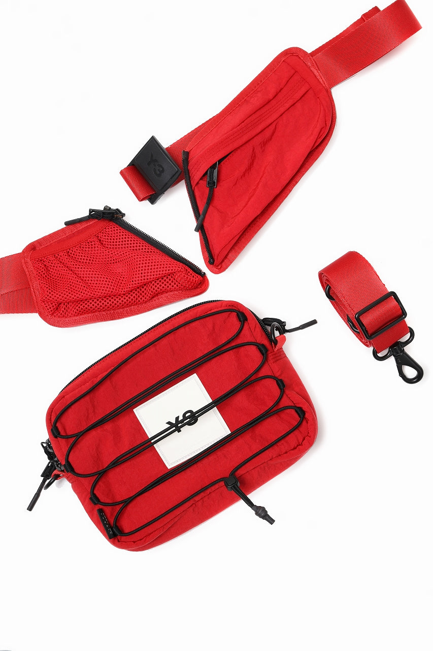 画像をギャラリービューアに読み込む, Y-3 Yohji Yamamoto 3WAY SLING BAG / CORDURA® NYLON (SCARLET)