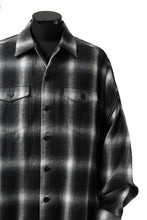 画像をギャラリービューアに読み込む, FACETASM CHECK ZIPPER SHIRT (BLACK)