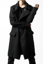 画像をギャラリービューアに読み込む, masnada HALF ZIP TRENCH COAT / TWEED LANA INTRECCIATA (BLACK)