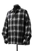 画像をギャラリービューアに読み込む, FACETASM CHECK ZIPPER SHIRT (BLACK)