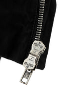 Load image into Gallery viewer, daub DYEING PADDED BOMBER JACKET / ELASTIC-COTTON (BLACK)