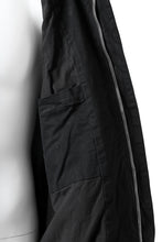 Load image into Gallery viewer, daub DYEING PADDED BOMBER JACKET / ELASTIC-COTTON (BLACK)