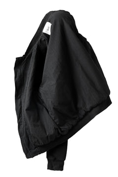 Load image into Gallery viewer, daub DYEING PADDED BOMBER JACKET / ELASTIC-COTTON (BLACK)