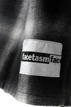 画像をギャラリービューアに読み込む, FACETASM CHECK ZIPPER SHIRT (BLACK)