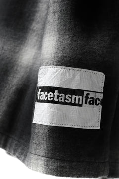 画像をギャラリービューアに読み込む, FACETASM CHECK ZIPPER SHIRT (BLACK)