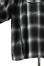 画像をギャラリービューアに読み込む, FACETASM CHECK ZIPPER SHIRT (BLACK)