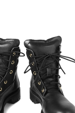 画像をギャラリービューアに読み込む, Portaille exclusive LEX-W20 TREK Laced Boots / VACCHETTA SMOOTH (BLACK / GOLD EYELET)