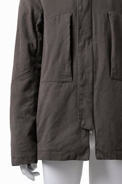 Load image into Gallery viewer, daub PADDED MT-HOOD JACKET / SOFT COTTON TWILL (KHAKI GREY)