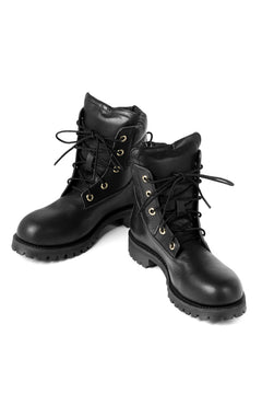 画像をギャラリービューアに読み込む, Portaille exclusive LEX-W20 TREK Laced Boots / VACCHETTA SMOOTH (BLACK / GOLD EYELET)