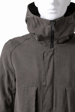 Load image into Gallery viewer, daub PADDED MT-HOOD JACKET / SOFT COTTON TWILL (KHAKI GREY)