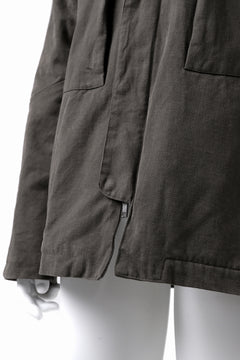 Load image into Gallery viewer, daub PADDED MT-HOOD JACKET / SOFT COTTON TWILL (KHAKI GREY)