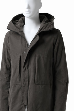 Load image into Gallery viewer, daub PADDED MT-HOOD JACKET / SOFT COTTON TWILL (KHAKI GREY)