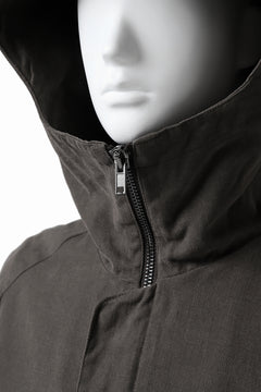 Load image into Gallery viewer, daub PADDED MT-HOOD JACKET / SOFT COTTON TWILL (KHAKI GREY)