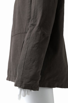 Load image into Gallery viewer, daub PADDED MT-HOOD JACKET / SOFT COTTON TWILL (KHAKI GREY)