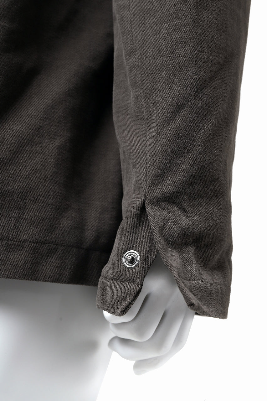 Load image into Gallery viewer, daub PADDED MT-HOOD JACKET / SOFT COTTON TWILL (KHAKI GREY)