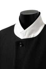 Load image into Gallery viewer, Y's BANG ON! No.176 2 STEP RIB JACKET /  WOOL MELTON SMOOTH + CHECKED JACQUARD (BLACK)