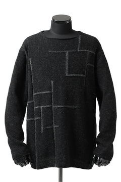 画像をギャラリービューアに読み込む, YUTA MATSUOKA knit sweater / shetland wool (black)