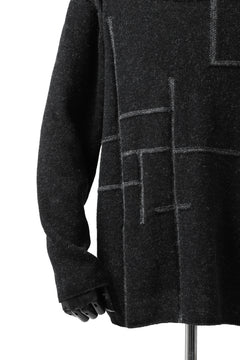 画像をギャラリービューアに読み込む, YUTA MATSUOKA knit sweater / shetland wool (black)