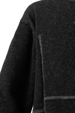 画像をギャラリービューアに読み込む, YUTA MATSUOKA knit sweater / shetland wool (black)