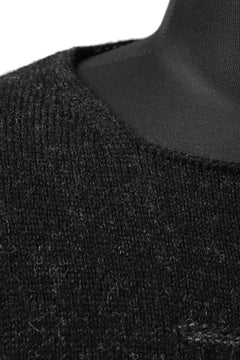 画像をギャラリービューアに読み込む, YUTA MATSUOKA knit sweater / shetland wool (black)