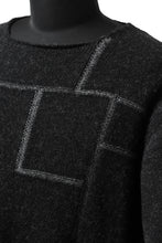 画像をギャラリービューアに読み込む, YUTA MATSUOKA knit sweater / shetland wool (black)