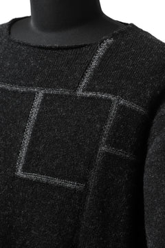 画像をギャラリービューアに読み込む, YUTA MATSUOKA knit sweater / shetland wool (black)