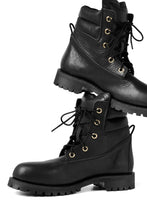 画像をギャラリービューアに読み込む, Portaille exclusive LEX-W20 TREK Laced Boots / VACCHETTA SMOOTH (BLACK / GOLD EYELET)