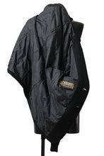 Load image into Gallery viewer, Y's BANG ON! No.176 2 STEP RIB JACKET /  WOOL MELTON SMOOTH + CHECKED JACQUARD (BLACK)