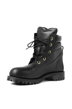 画像をギャラリービューアに読み込む, Portaille exclusive LEX-W20 TREK Laced Boots / VACCHETTA SMOOTH (BLACK / GOLD EYELET)