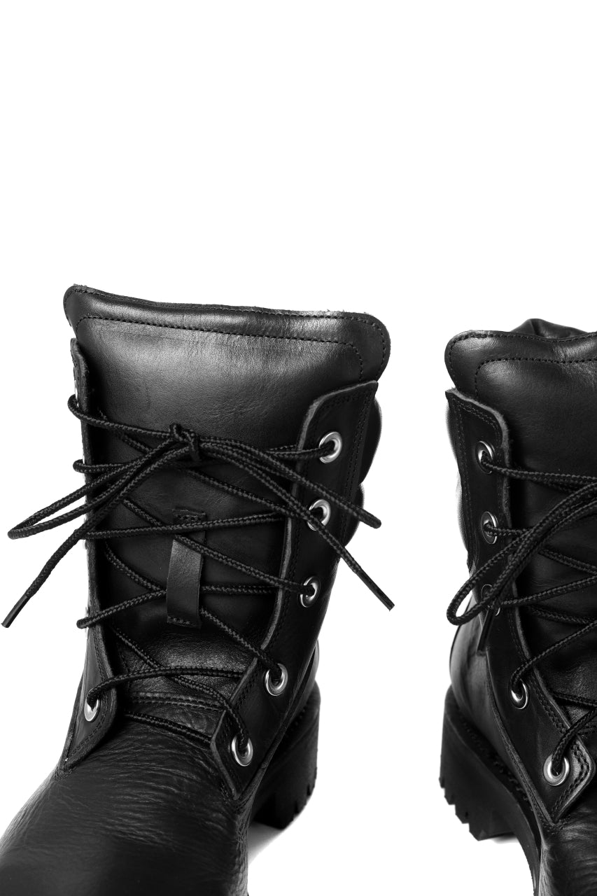 画像をギャラリービューアに読み込む, Portaille exclusive LEX-W20 TREK Laced Boots / VACCHETTA SMOOTH (BLACK)