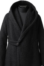 画像をギャラリービューアに読み込む, forme d'expression exclusive Hooded Cardigan Short-Coat (Black)