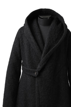 画像をギャラリービューアに読み込む, forme d'expression exclusive Hooded Cardigan Short-Coat (Black)